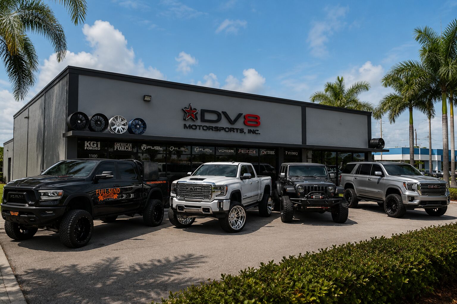 DV8 Motorsports Lake Park FL — custom builds and lift kits near West Palm Beach